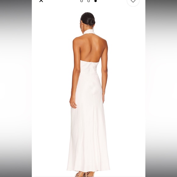 Bardot Wyn Satin Halter Dress in orchid white - Picture 16 of 16